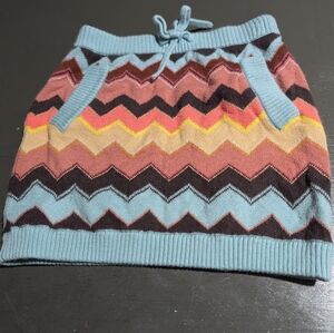 Missoni Size 4T Chevron Patterned Knit Skirt Excellent Condition